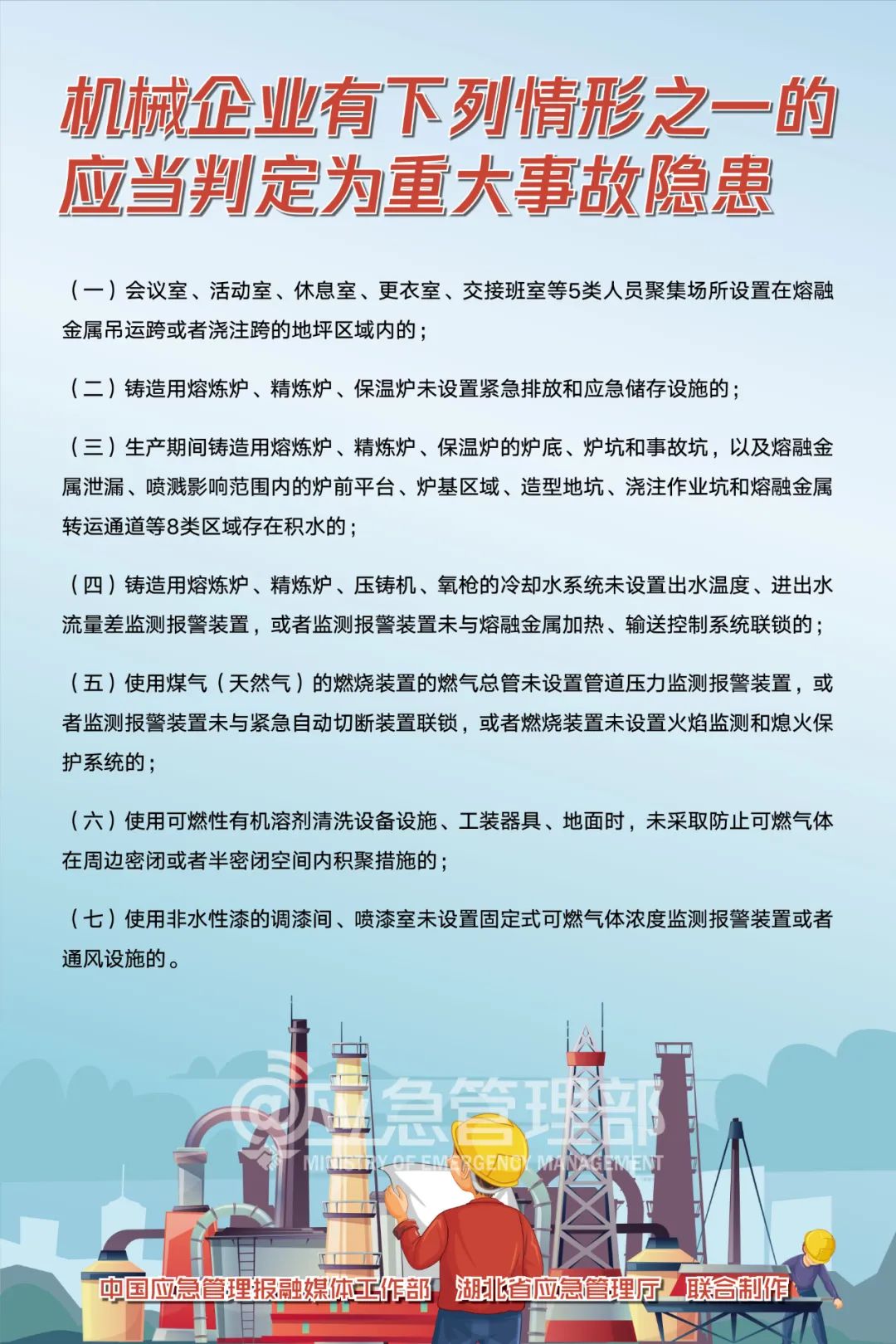 應(yīng)急管理部10號(hào)令：已明確64項(xiàng)重大事故隱患，5月15日起實(shí)施！
